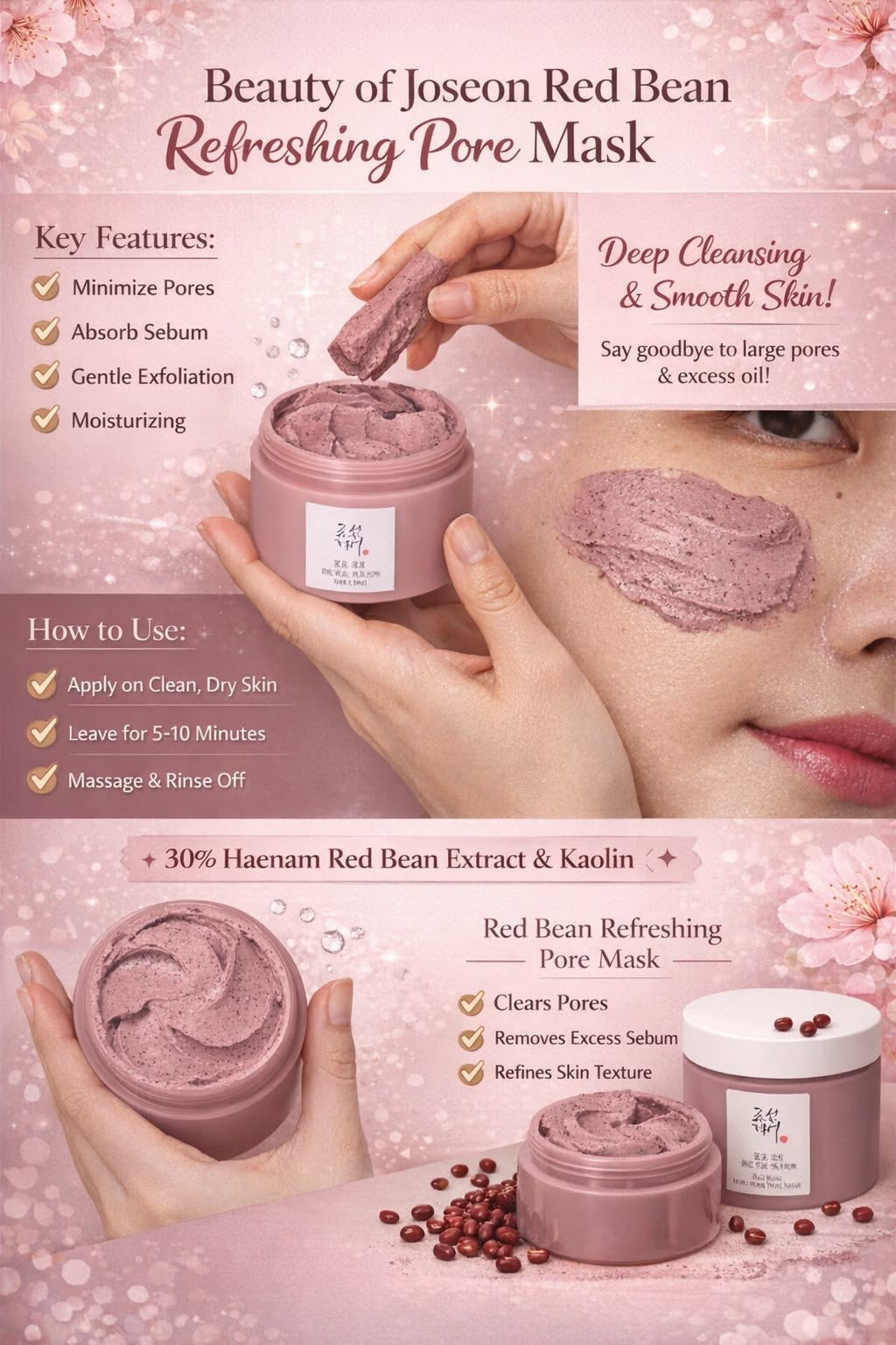 Beauty of Joseon - Red Bean Refreshing Pore Mask 150ml