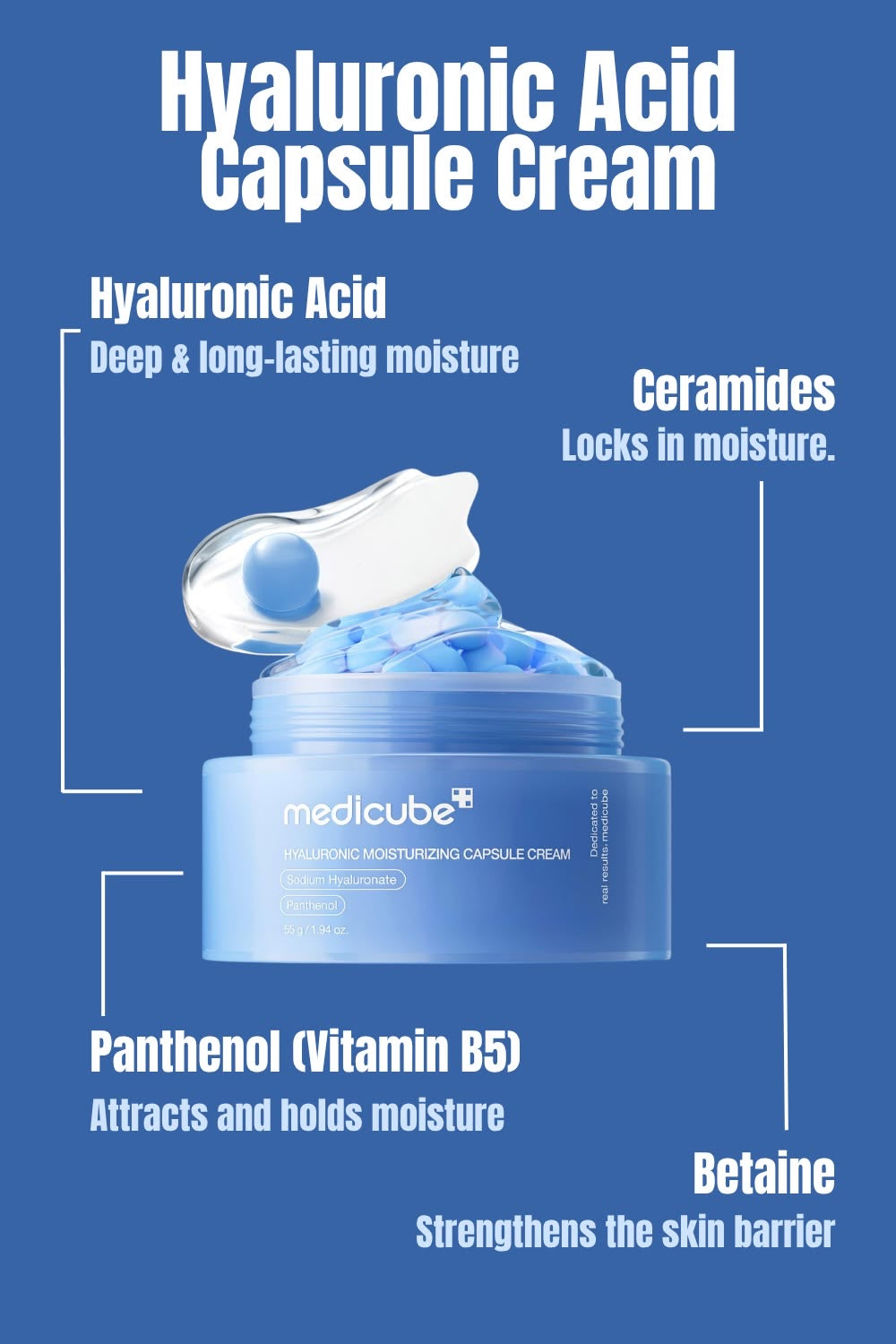 Medicube Hyaluronic Moisturizing Capsule Cream (55g)