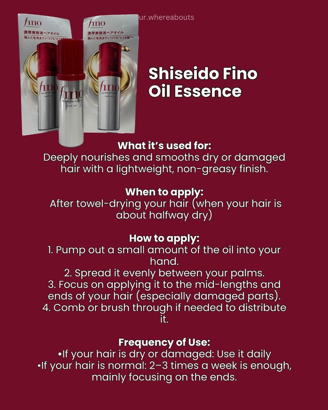 Shiseido - Fino Premium Touch Hair Oil 70ML