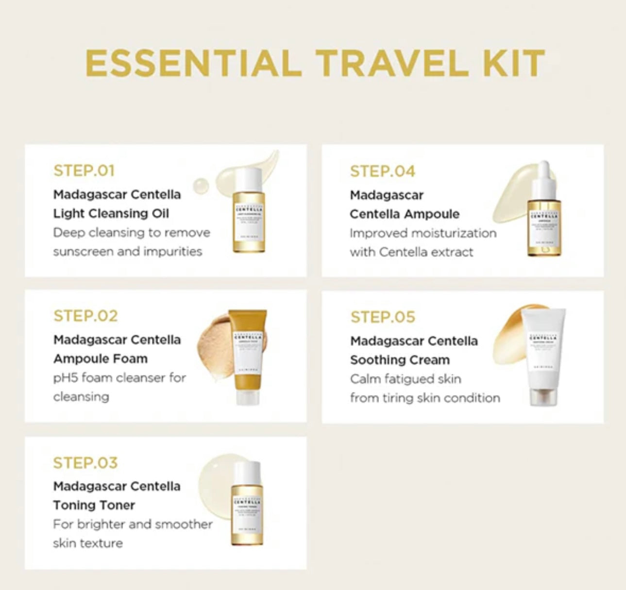 SKIN 1004 - Madagascar Centella Travel Kit