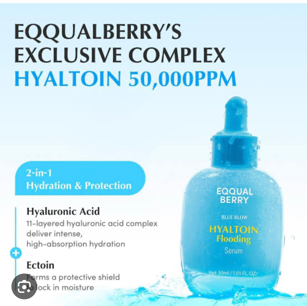 EQQUALBERRY - Hyaltoin Flooding Serum 30ml