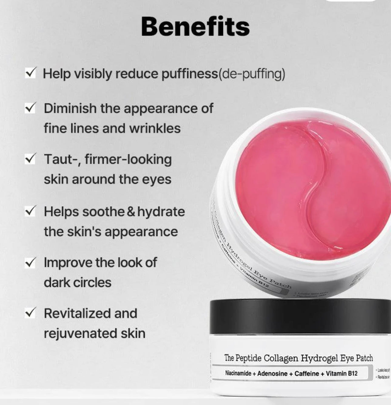 COSRX THE PEPTIDE COLLAGEN HYDROGEL EYE PATCH