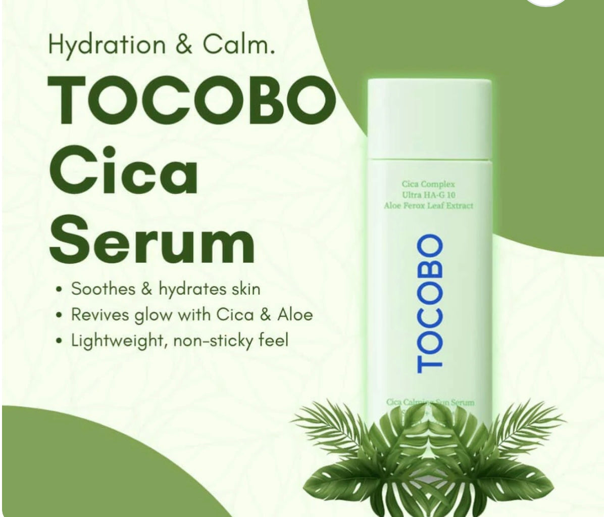 TOCOBO - Cica Calming Sun Serum 50ML