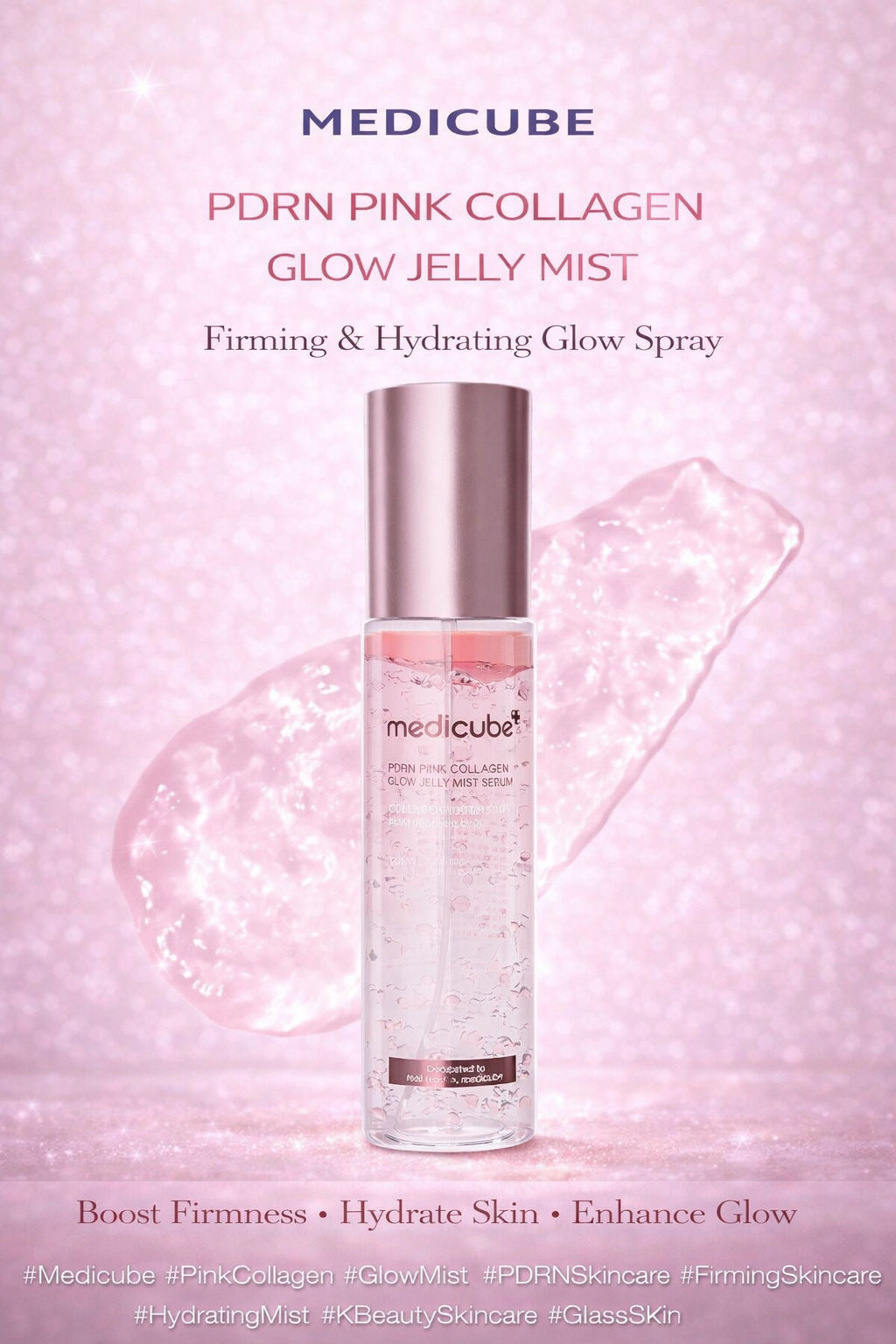 MEDICUBE PDRN PINK COLLAGEN GLOW JELLY MIST SERUM (100ML)