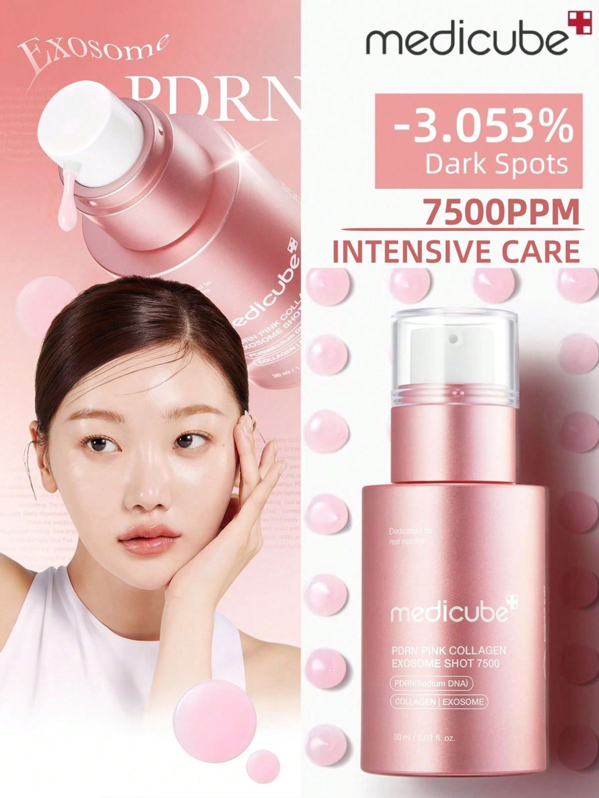 Medicube - PDRN Pink Collagen Exosome Shot Serum 7500 30ml
