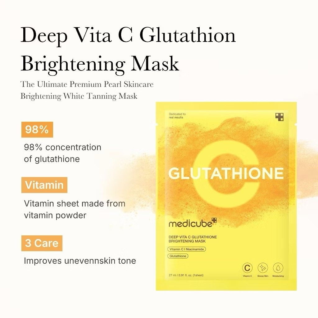 Medicube DEEP VITA C GLUTATHIONE BRIGHTENING MASK 1 SHEET