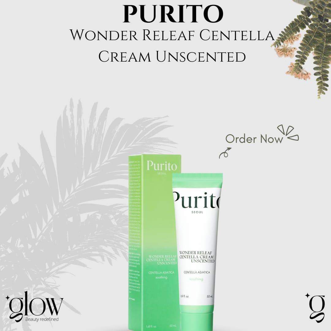 Purito, Wonder Releaf Centella Cream, Unscented (50 ml)