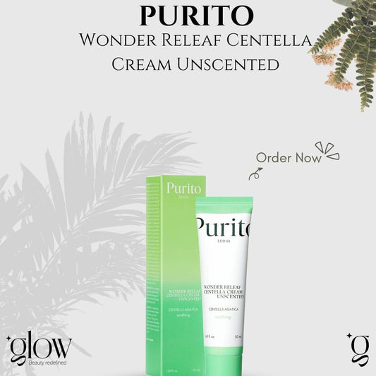 Purito, Wonder Releaf Centella Cream, Unscented (50 ml)