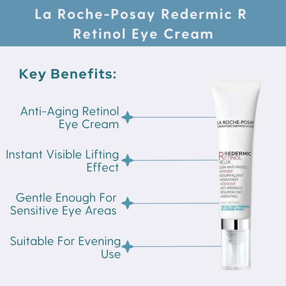 LA ROCHE-POSAY REDERMICR RETINOL EYE CREAM 15 ML