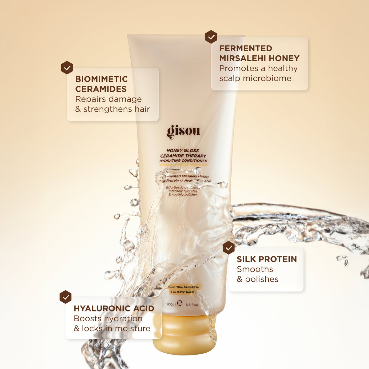 Honey Gloss Ceramide Therapy Hydrating Conditioner | Gisou