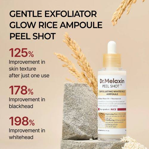 Dr. Melaxin peel shot exfoliating white rice ampoul