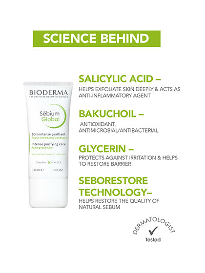 Bioderma Sebium Global Purifying Care Cream 30ML