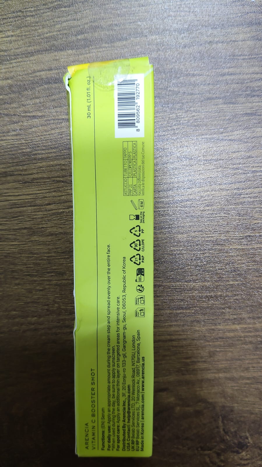Arencia vit C booster shot 30ml
