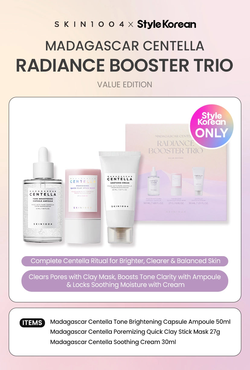 SKIN1004 Madagascar Centella Radiance Booster Trio