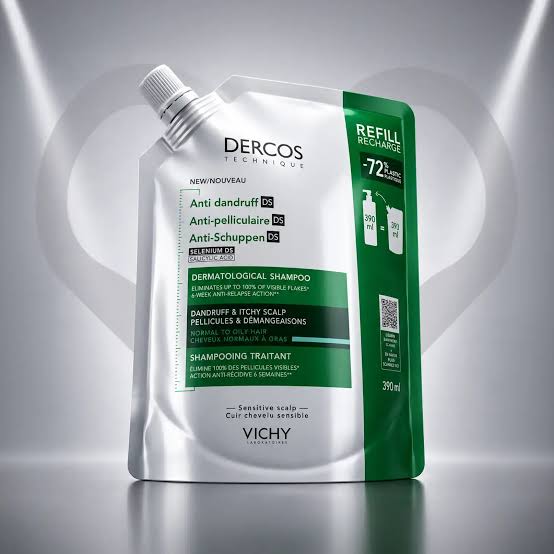 Vichy Dercos Anti-Dandruff DS Shampoo Oily Scalp Refill 390ml