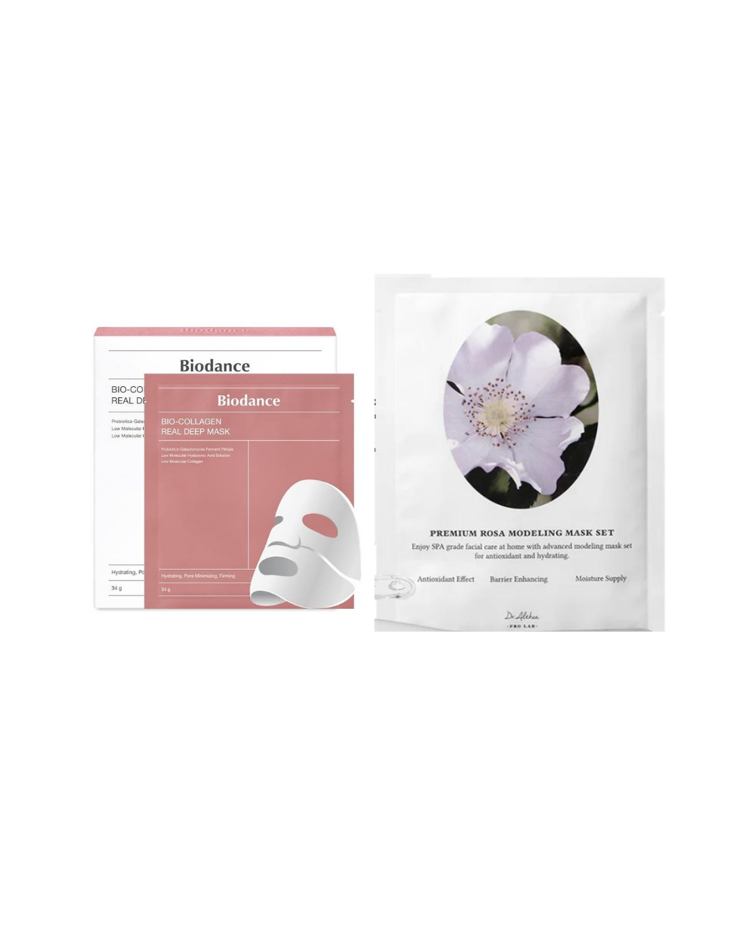 Biodance collagen sheet mask+ Dr Althea modeling sheet mask