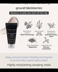 Mary and may blackberry complex glow mask mini(without box)