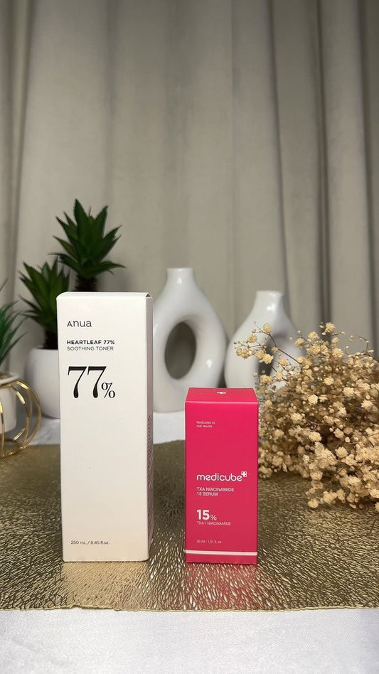 Anua heartleaf toner + Medicube Txa niacinamide serum