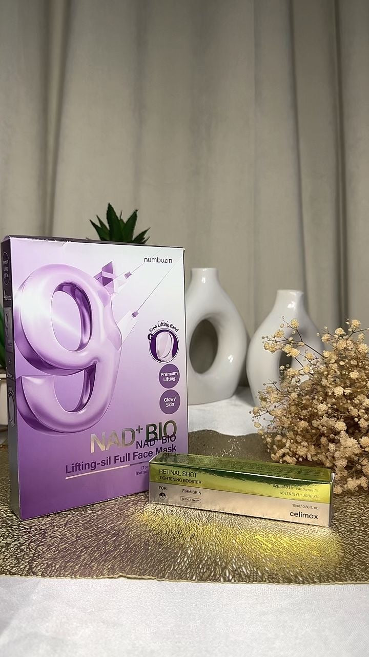 Numbuzin nad face mask4pcs + Celimax retinal shot