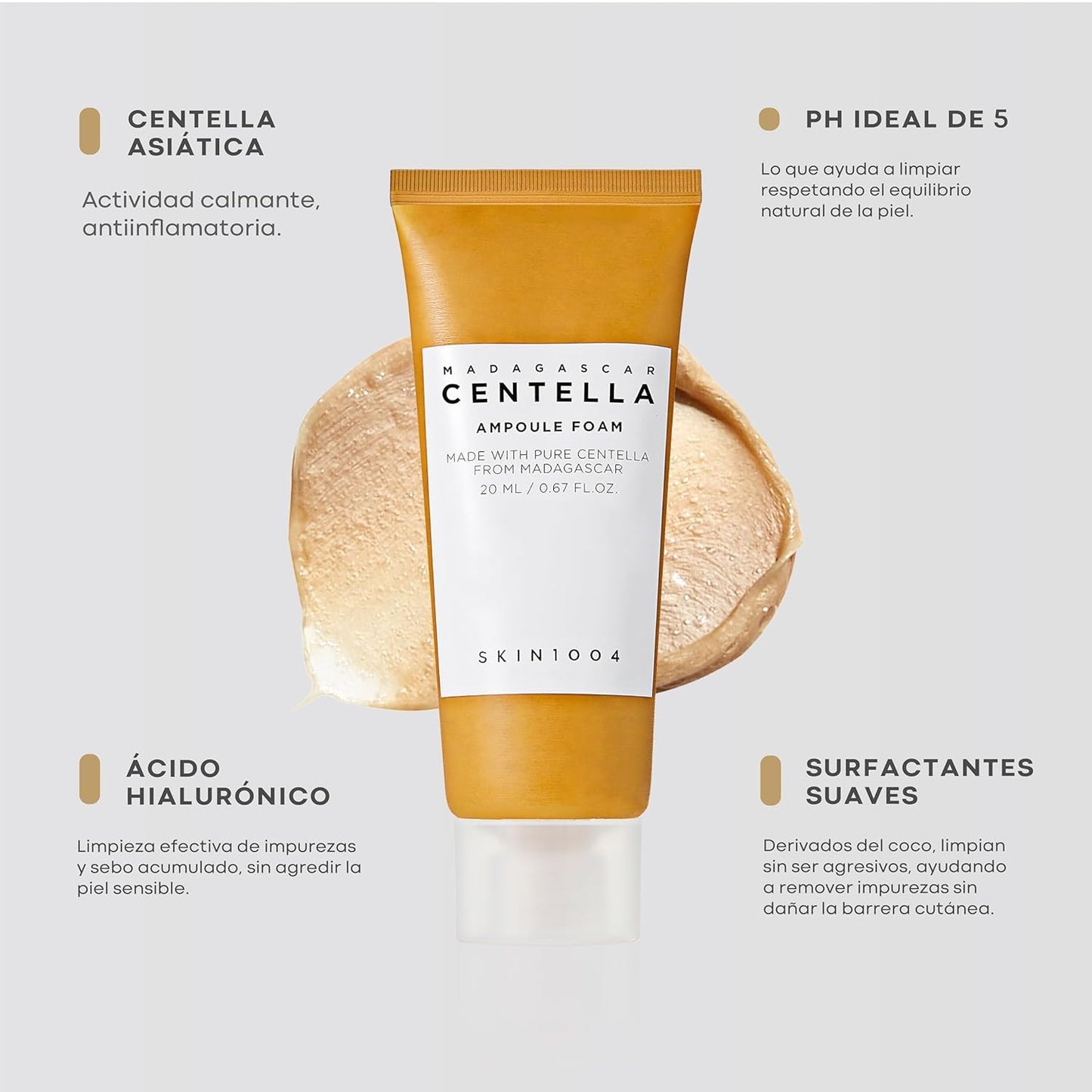 SKIN1004 Madagascar Centella Ampoule Foam cleanser