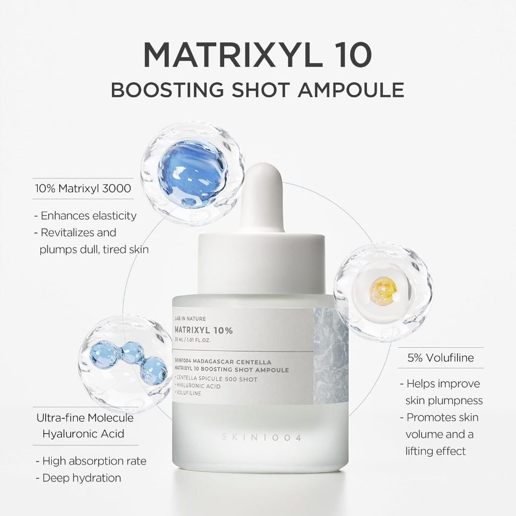 SKIN1004 Madagascar Centella Matrixyl 10 Boosting Shot Ampoule