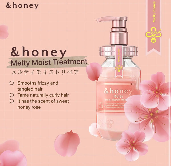 ViCREA - &honey Melty Moist Repair Hair Treatment 445ML