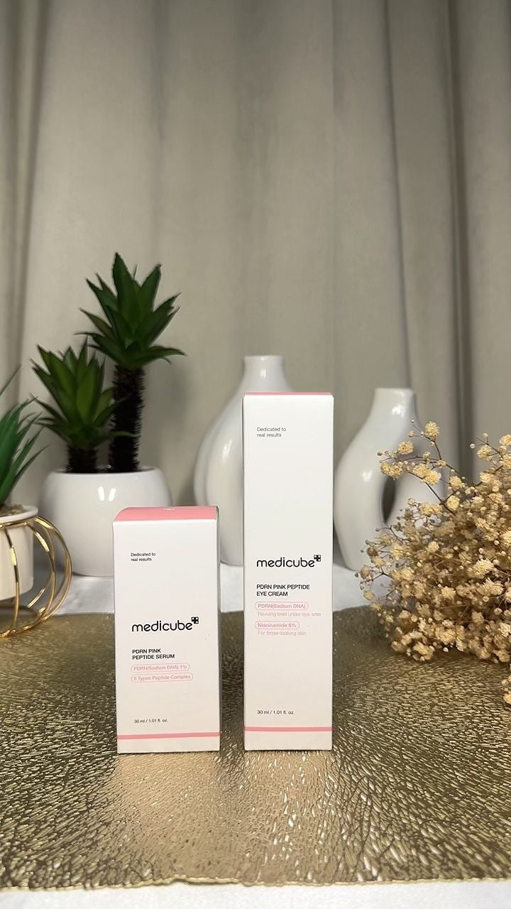 Medicube pdrn pink peptide serum + Medicube pdrn pink peptide eye cream
