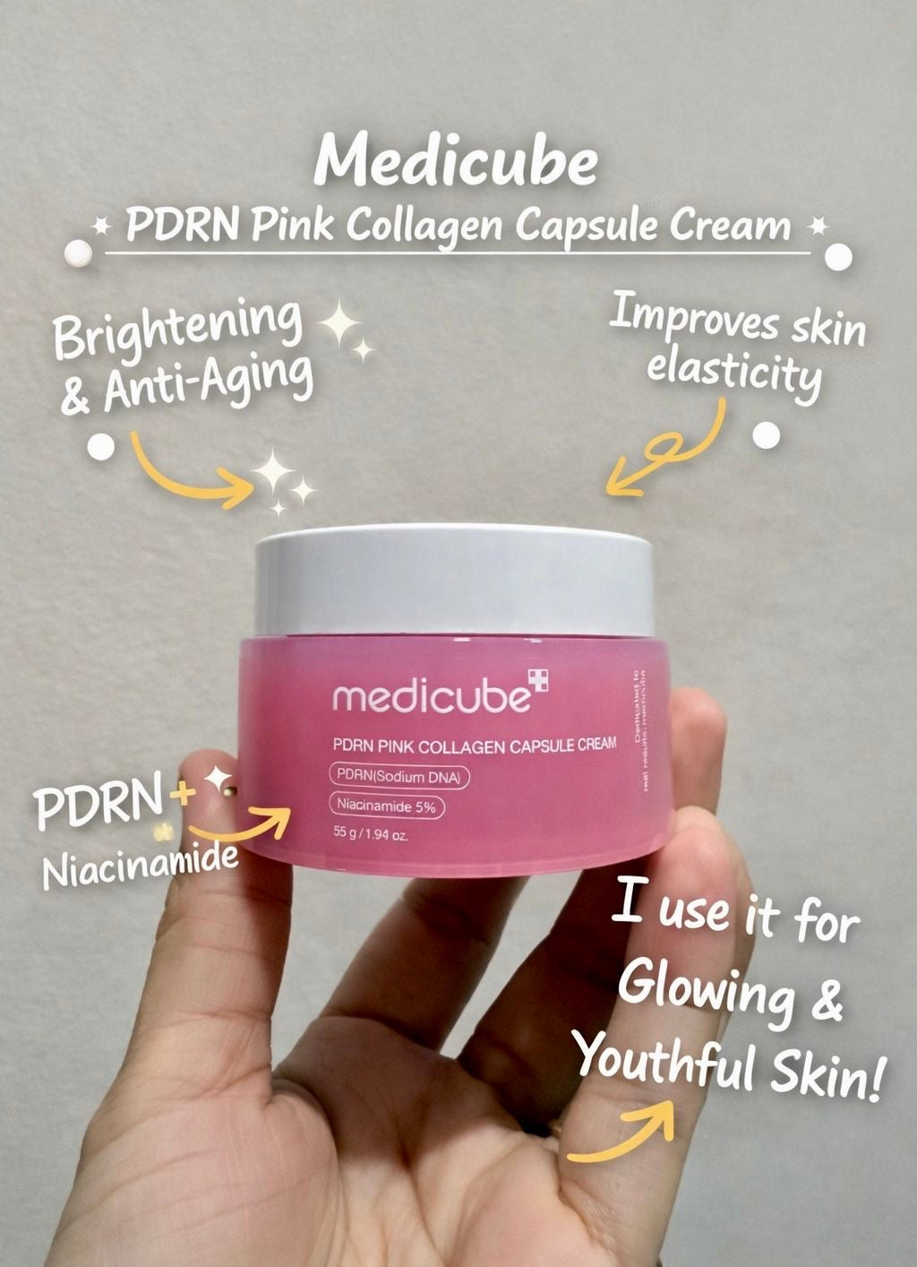 Medicube - PDRN Pink Collagen Capsule Cream 55G