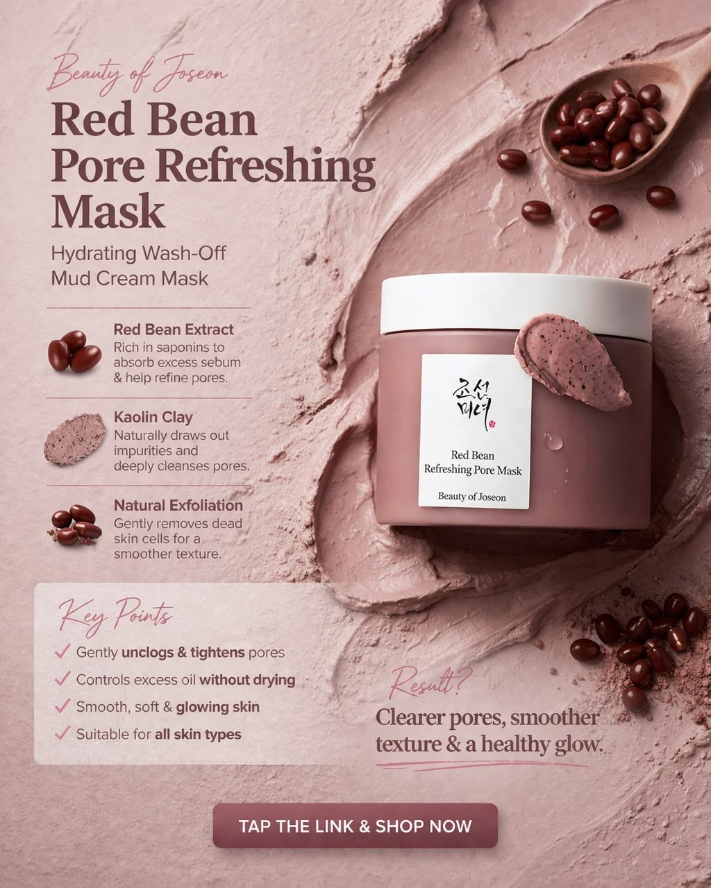Beauty of Joseon - Red Bean Refreshing Pore Mask 150ml