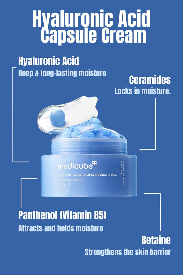 Medicube Hyaluronic Moisturizing Capsule Cream (55g)