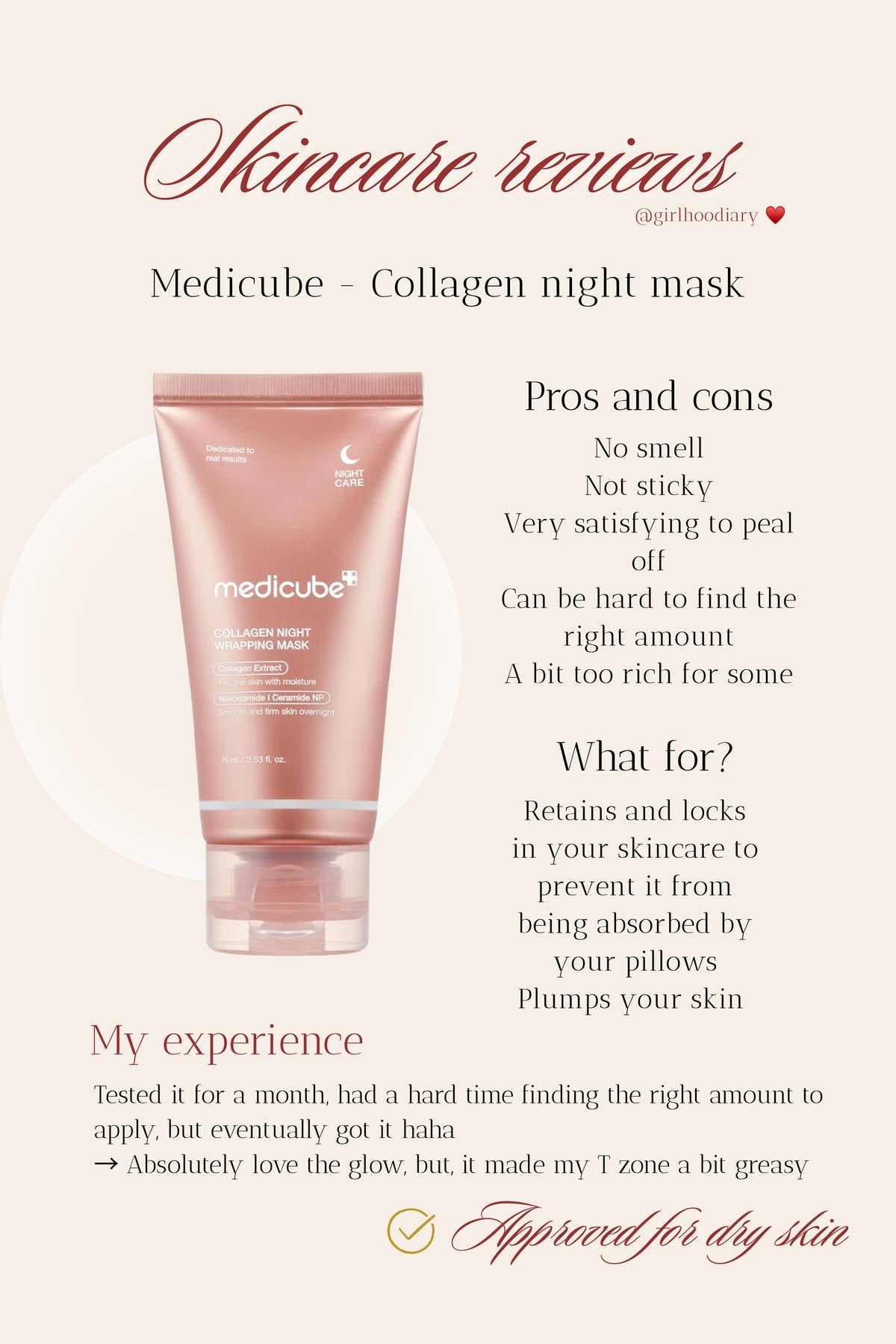 medicube - Collagen Night Wrapping Mask 75ml