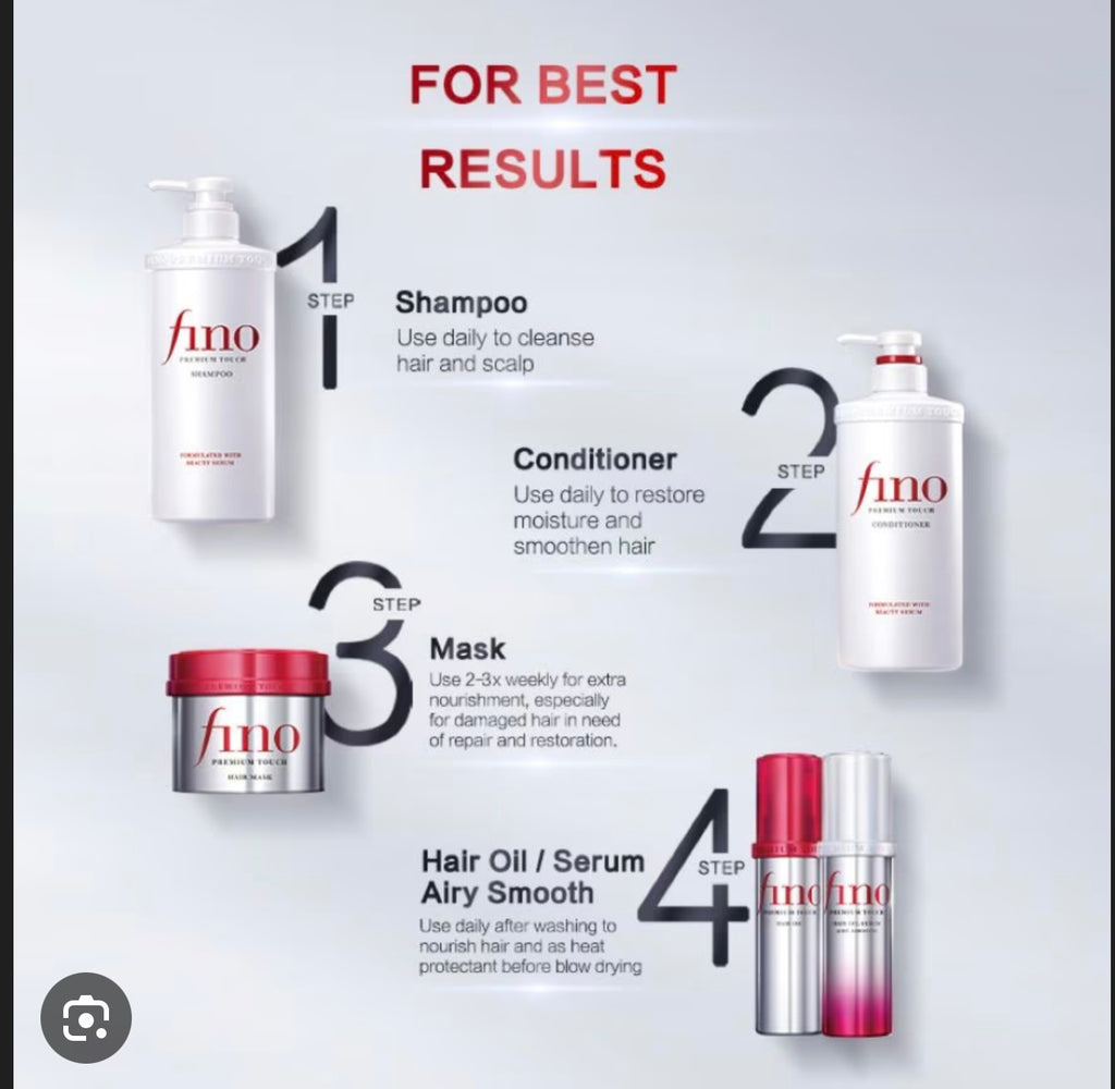 Fino Premium Touch Set
[3PCS] (shampo-conditioner-mask)✨
