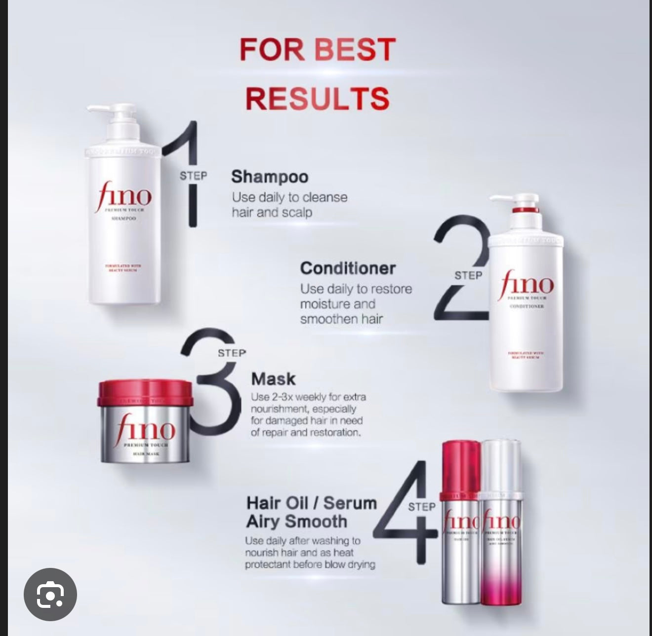 Fino Premium Touch Set
[3PCS] (shampo-conditioner-mask)✨