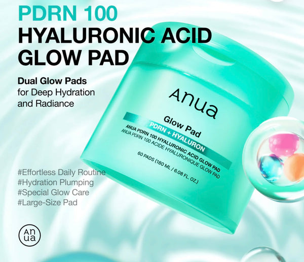 Anua - PDRN 100 Hyaluronic Acid Glow Pad (60Pads)