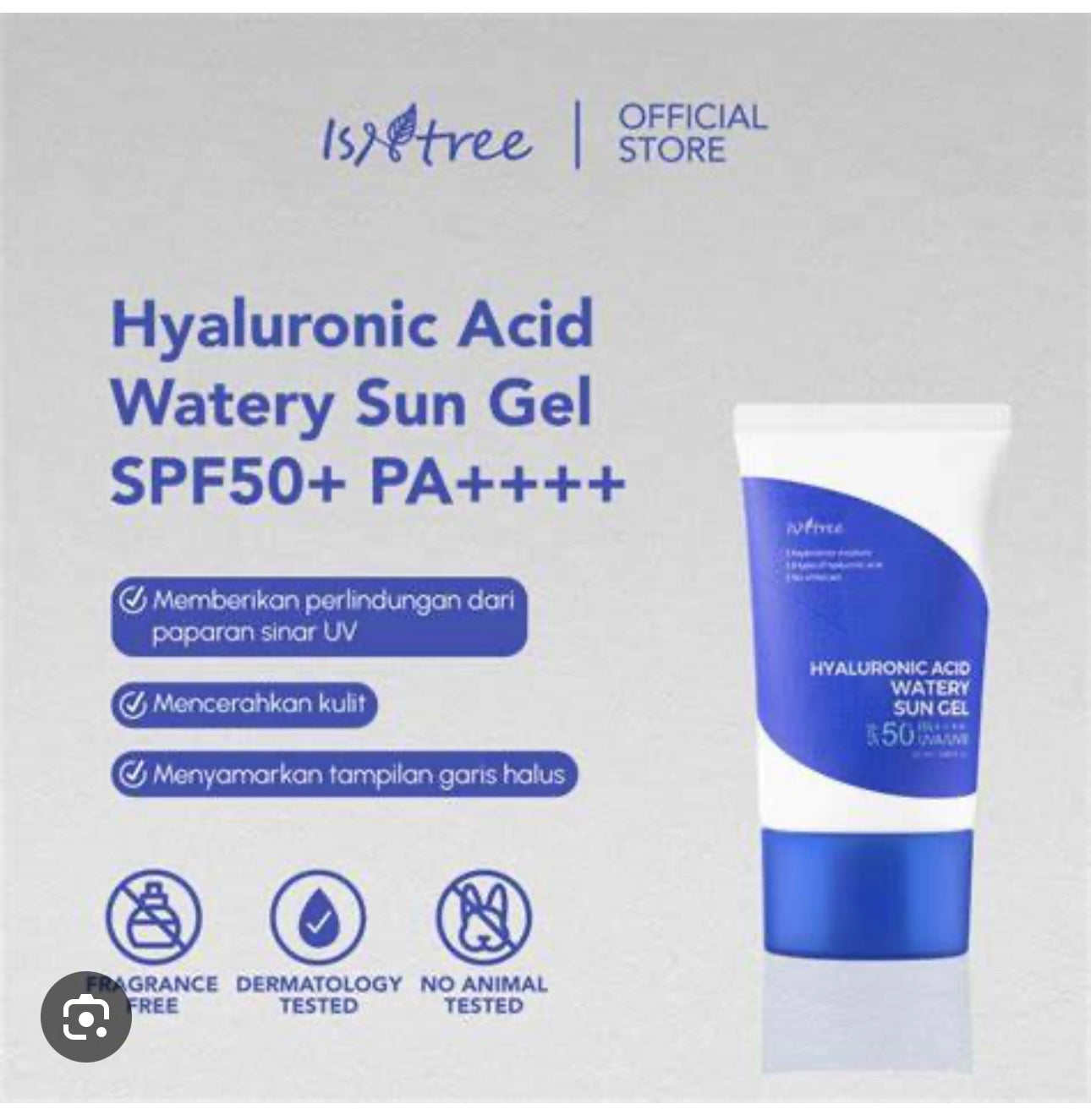 Isntree - Hyaluronic Acid Watery Sun Gel 50ML WITHOUT BOX