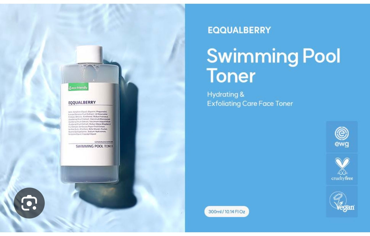 EQQUALBERRY - Swimming Pool Daily Facial Toner 300ml