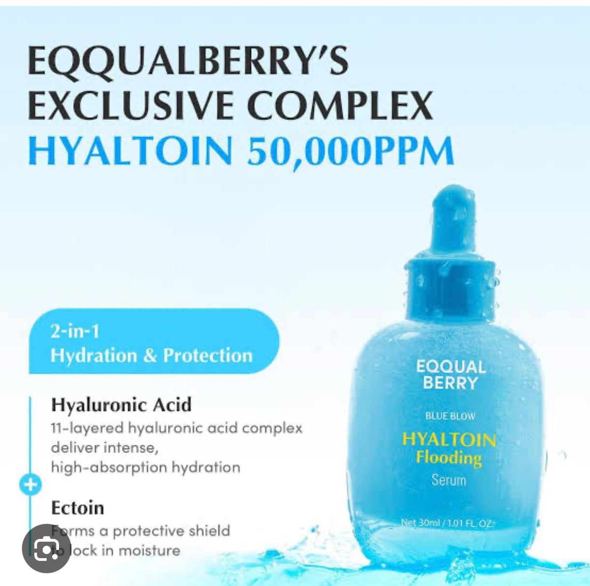 EQQUALBERRY - Hyaltoin Flooding Serum 30ml