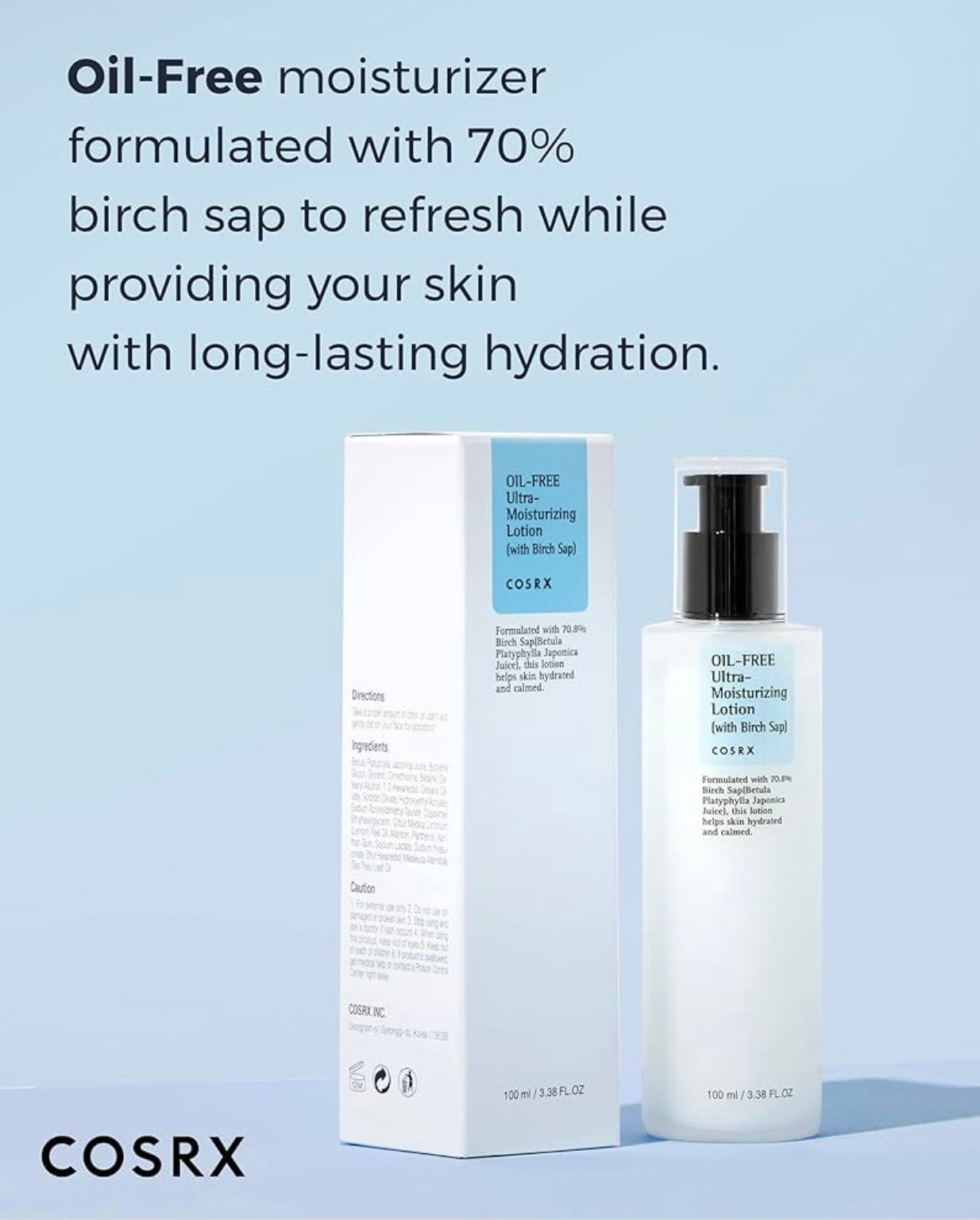 COSRX - OIL-FREE ULTRA-MOISTURIZING LOTION 100ml