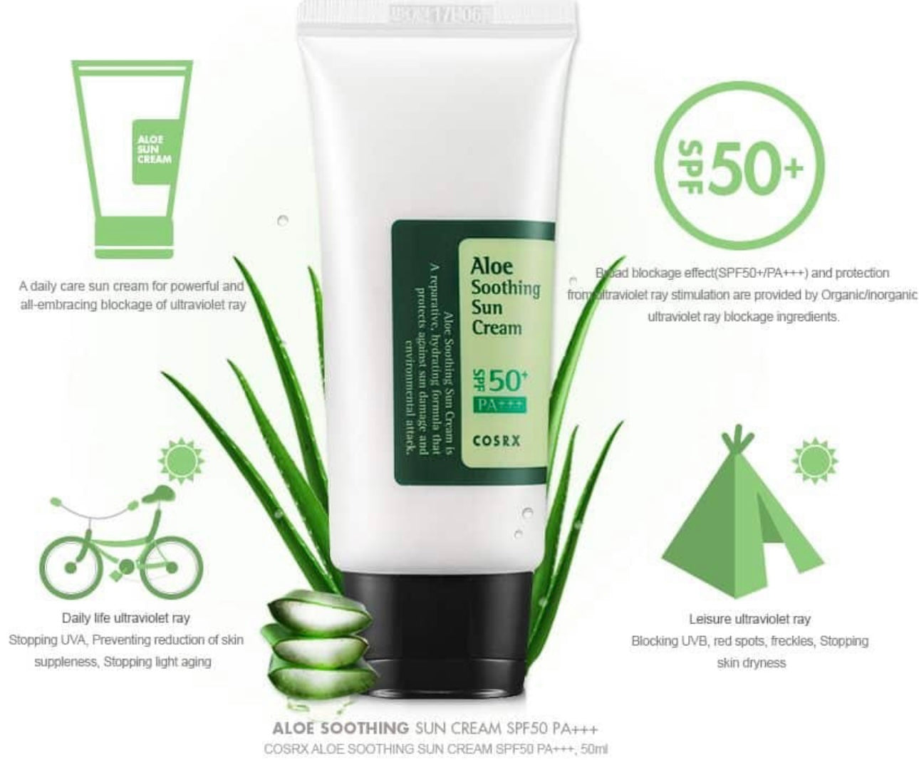 COSRX - Aloe Soothing Sun Cream 50ML