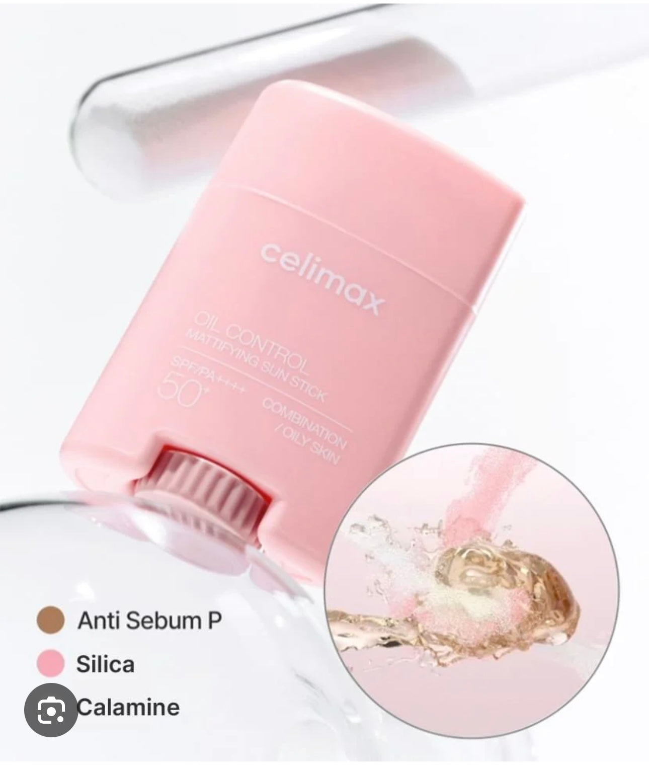 CELIMAX] Oil Control Mattifying Sun Stick - 19g (SPF50+ PA++++)