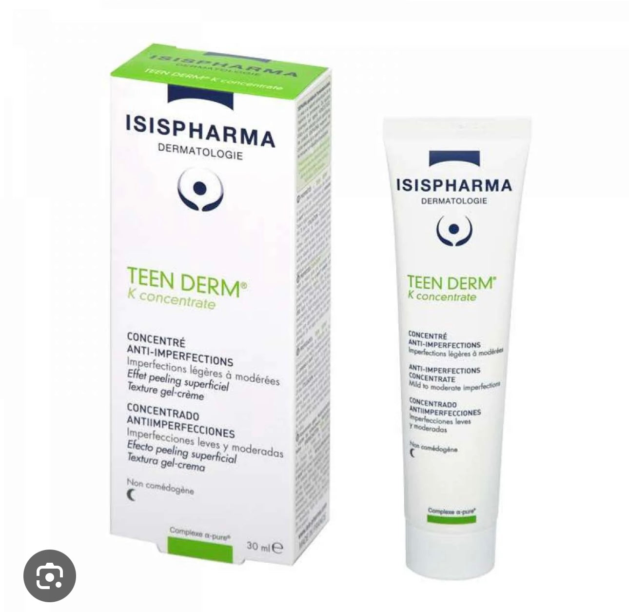 Isispharma teen derm k concentrate gel cream