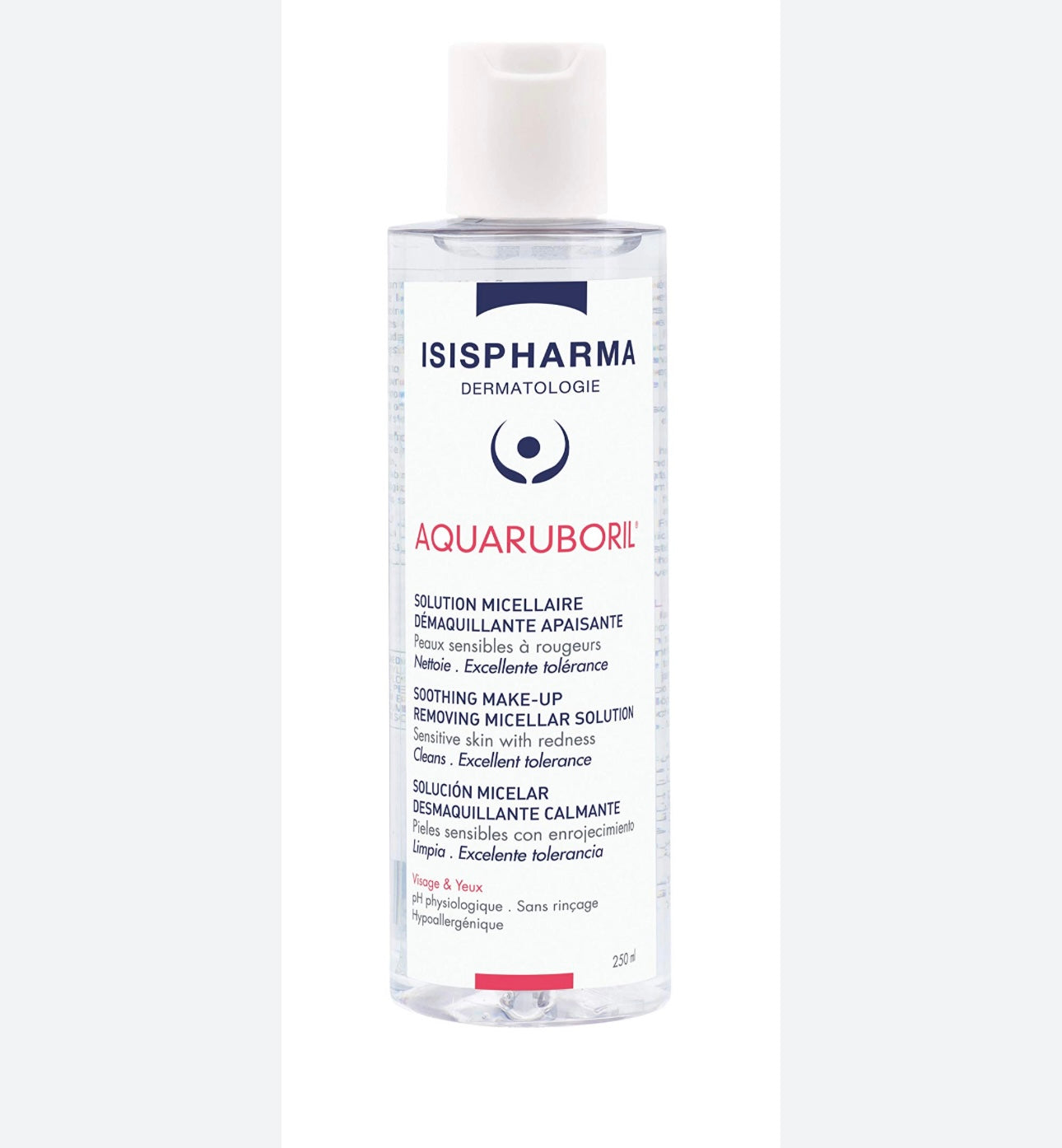 Isispharma aquaruboril makeup remover 250 ml