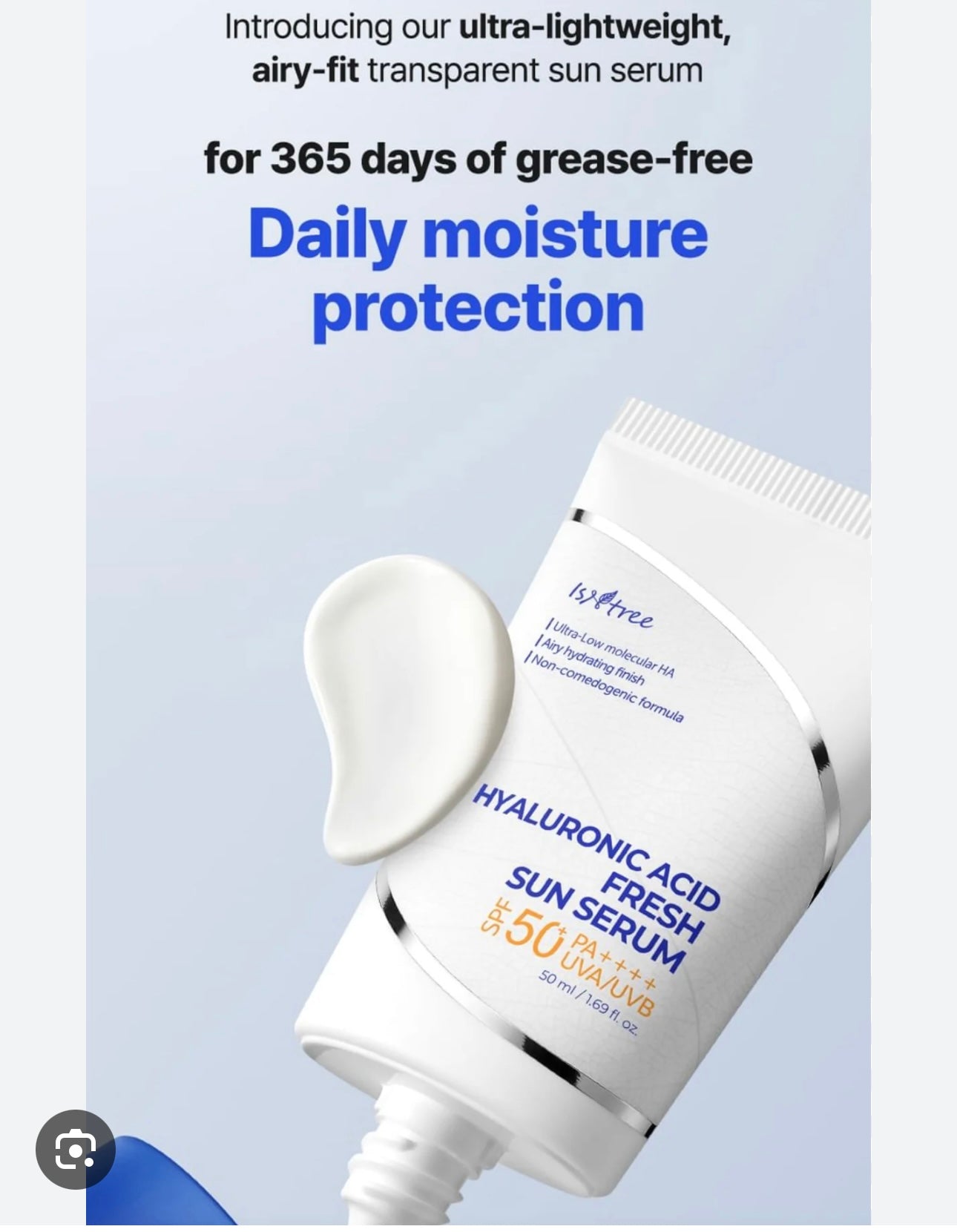 Isntree - Hyaluronic Acid Fresh Sun Serum mini