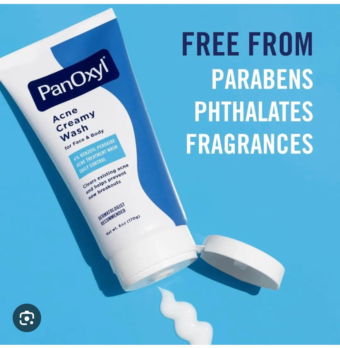 PANOXYL ACNE CREAMY FACE WASH 4% BENZOYL PEROXIDE 170G