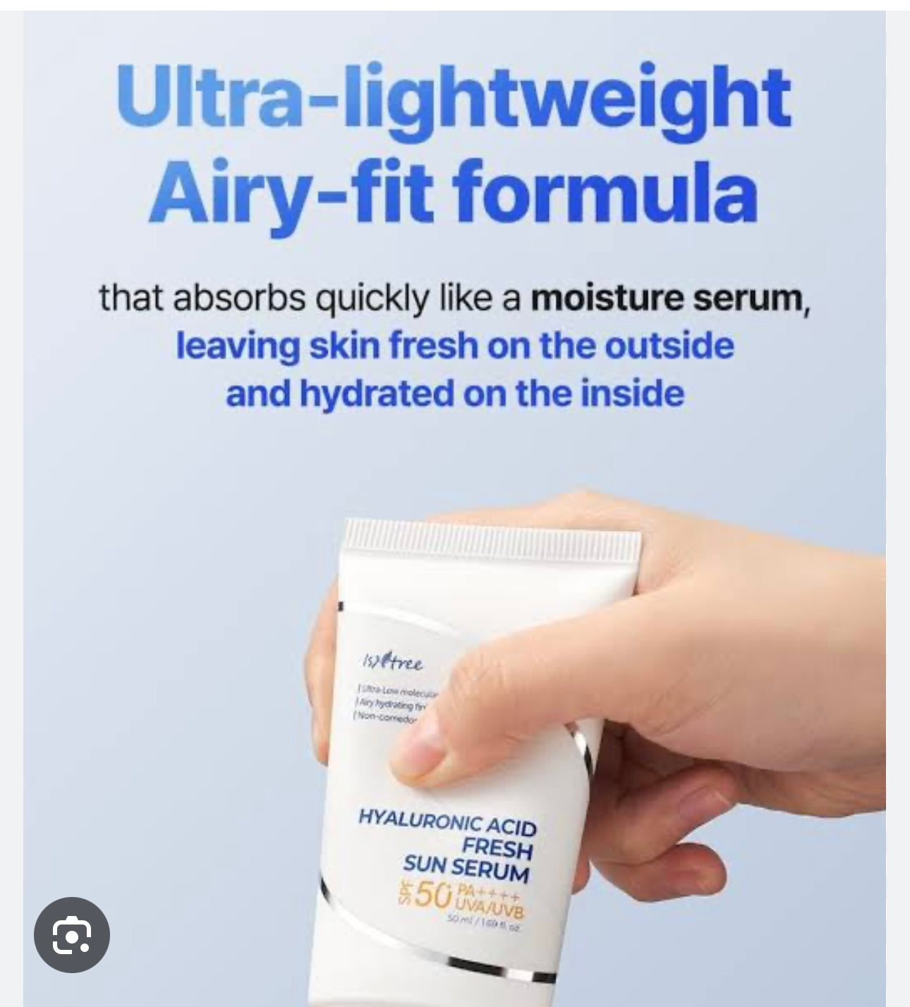 Isntree - Hyaluronic Acid Fresh Sun Serum mini