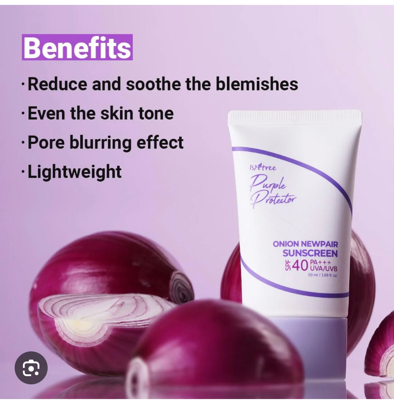 Isntree - Purple Protector Onion Newpair Sunscreen