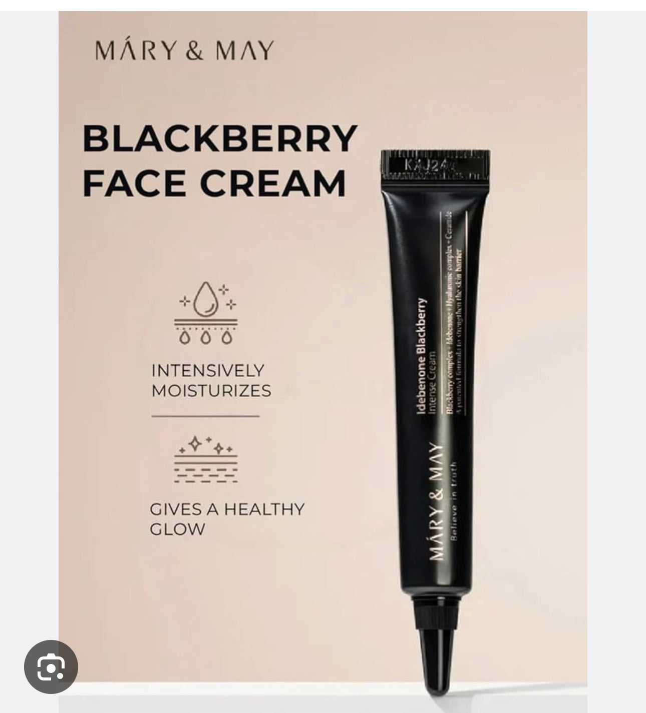 Mary&May - Idebenone Blackberry Intense Cream Mini 12g