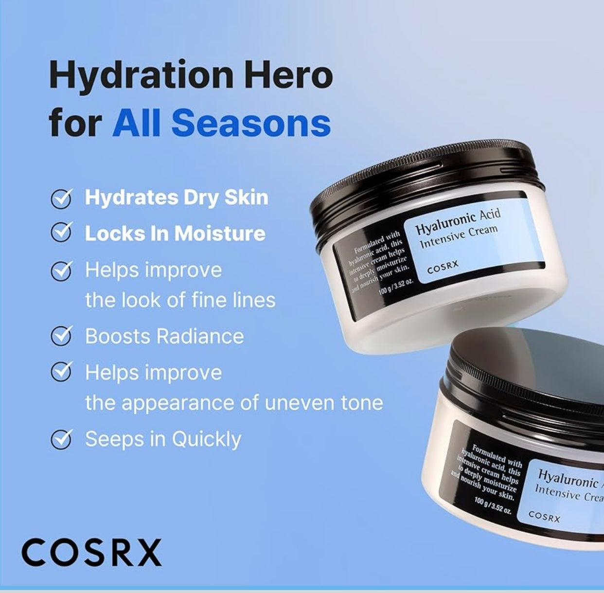 COSRX - Hyaluronic Acid Intensive Cream 100ML