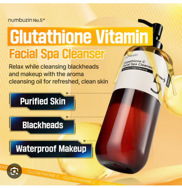 NUMBUZIN No.5 Cleansing Oil | Glutathione C Facial Spa Cleanser