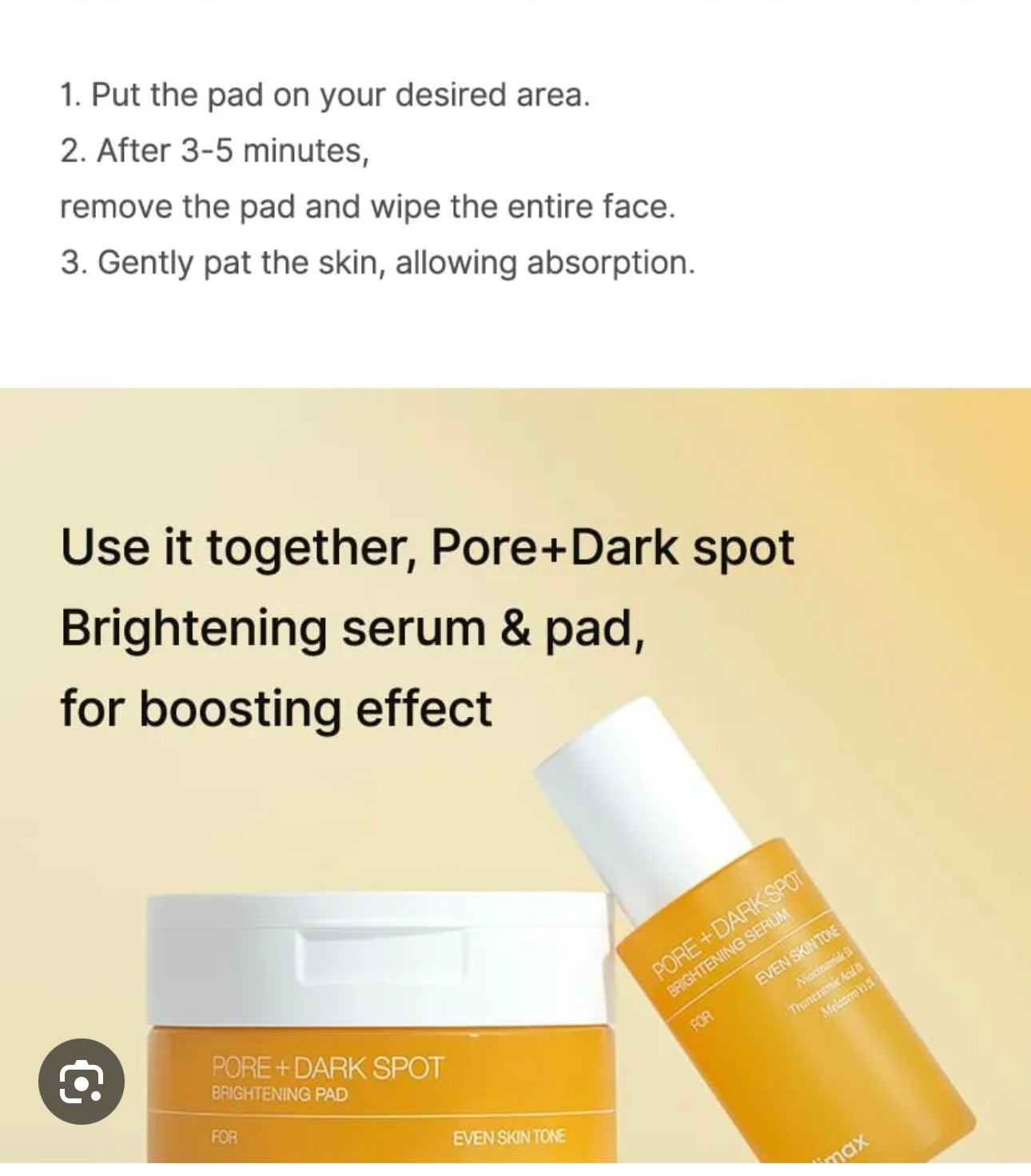 Celimax Pore+Dark Spot Brightening Pads (40pads)